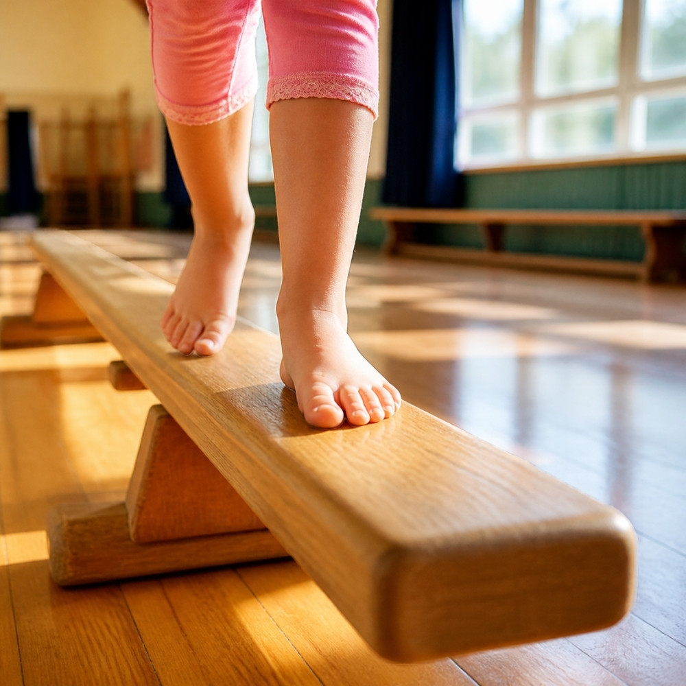 Interlocking balance beam