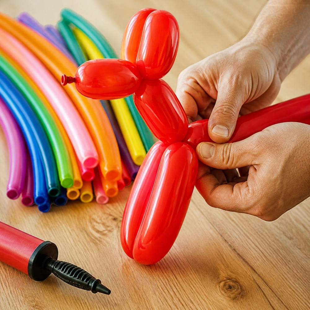 Modelling balloons and a pump