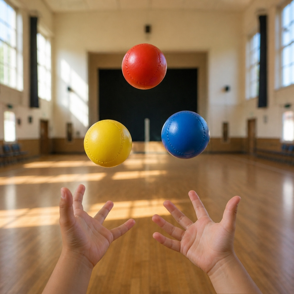 Three juggling balls